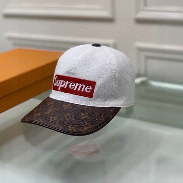 争奪戦シュプリーム ヴィトン キャップ 偽物 Perforated Camp Cap navy 2色 vuk83095