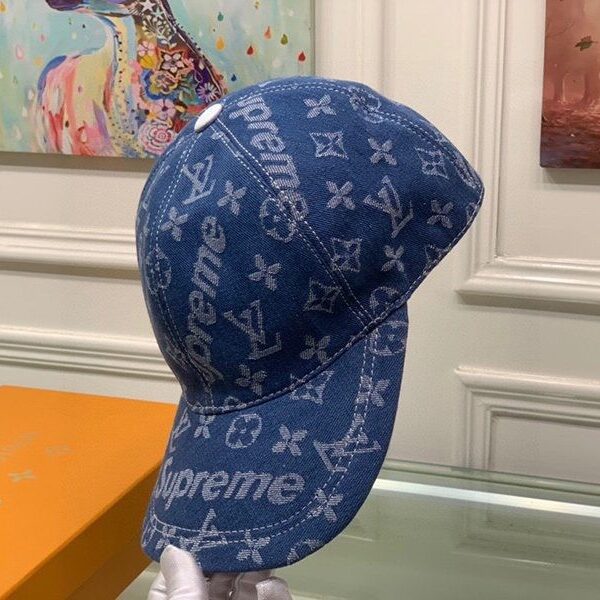 希少色シュプリーム ヴィトン キャップ 偽物 Perforated Camp Cap navy 2色 vub13408