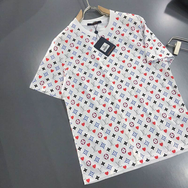 超話題!☆​ルイヴィトン Tシャツ パロディ ウォーターカラーモノグラム☆ロゴ vuw17317
