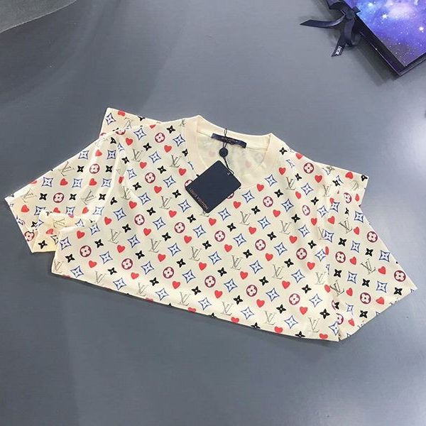 超話題!☆​ルイヴィトン Tシャツ パロディ ウォーターカラーモノグラム☆ロゴ vuw17317