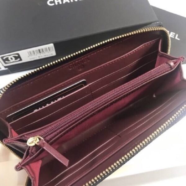 ☆超人気☆シャネル キャビアスキン 長財布 コピーキャメル A50071