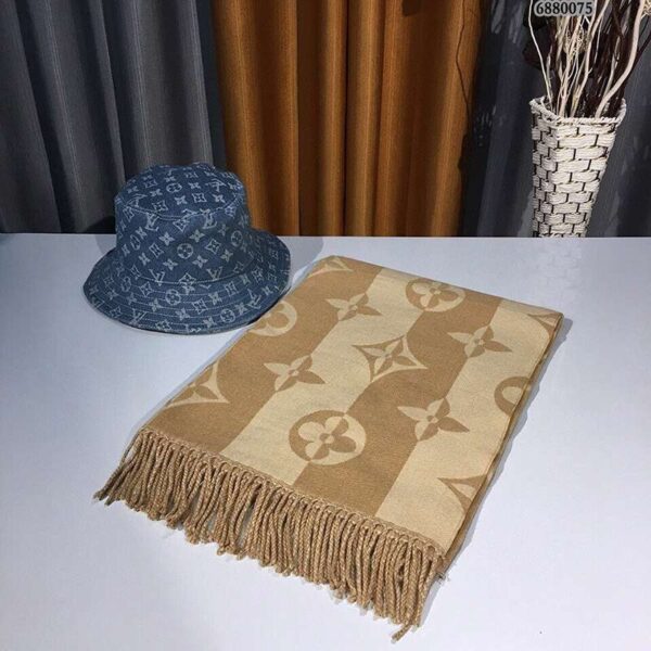 超希少！ルイヴィトン カシミヤ タッセル マフラ 偽物 早い者勝ち♡ vuh67003