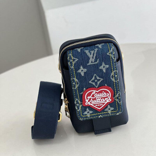 送料込 ルイヴィトン ダブル フォンポーチ ショルダーバッグ 偽物 vuf16394