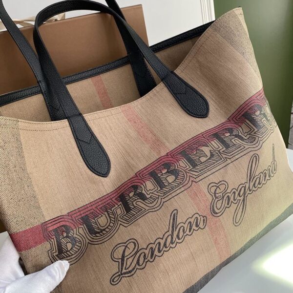 関送込 バーバリー ポケットバッグ 偽物 アウトドア旅行 チェック リバーシブルバッグ Bag40122