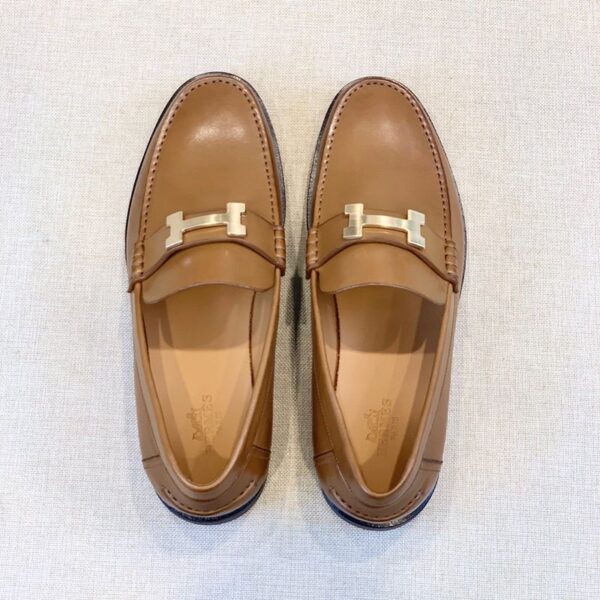 【人気】エルメス Paris パリ "H" ロゴ ローファー スーパーコピー ery72137