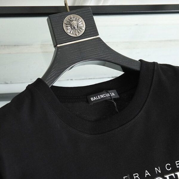 春もの新作バレンシアガ クルーネック Tシャツ コピー SACRE COEUR ブラック bar35088