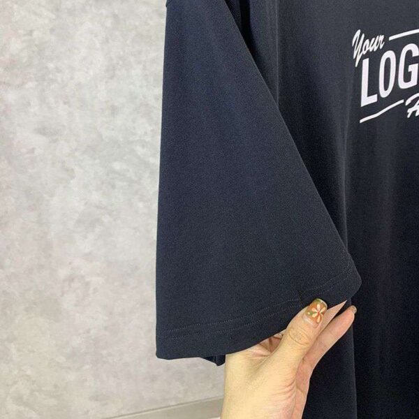超希少！バレンシアガ クルーネックロゴ Tシャツ スーパーコピー ブラック bas65617