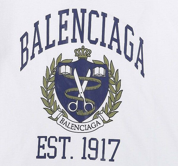【日本未発売】バレンシアガ コピー カレッジミディアムフィット Tシャツ 2色 bau22197