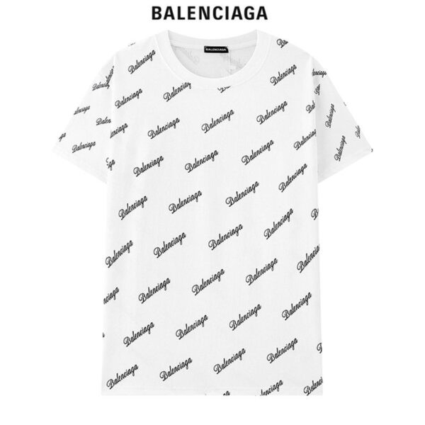 人気急上昇バレンシアガ コピー クルーネックロゴ Tシャツ 2色 bas99802