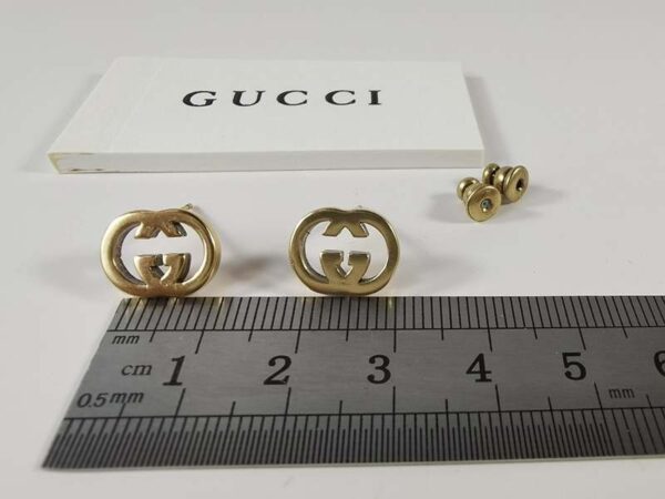 《大人気》グッチ 18k イエローゴールド Interlocking G ピアス 偽物 guq61214