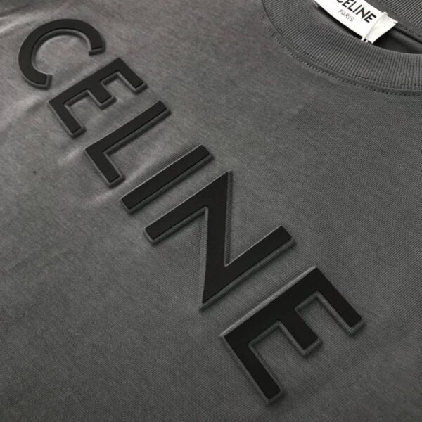 争奪戦セリーヌ コピー ルーズ Tシャツ コットン グレー Cey81651