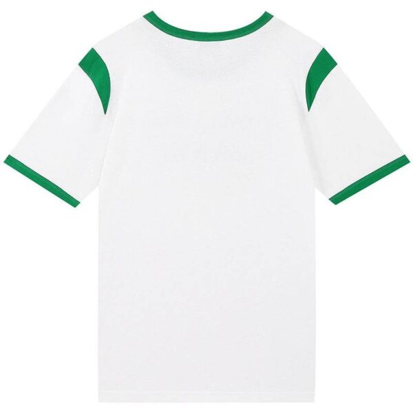 定番セリーヌ 偽物 パリ ボクシーTシャツ コットン グリーン&ホワイト Cec31108