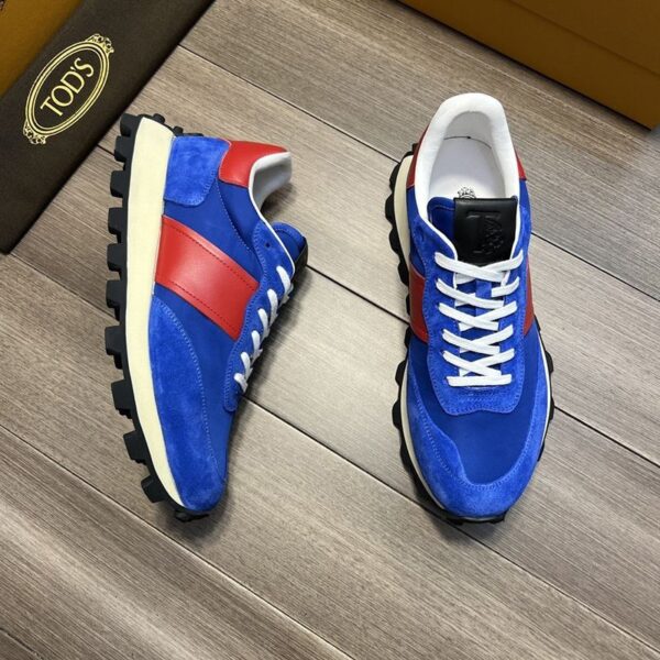 超話題!TODS スエード＆ファブリックスニーカー スーパーコピー tow39343