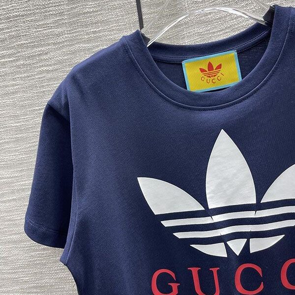 超話題! ディダス×グッチ コットン ジャージ Tシャツ 偽物 guy15669