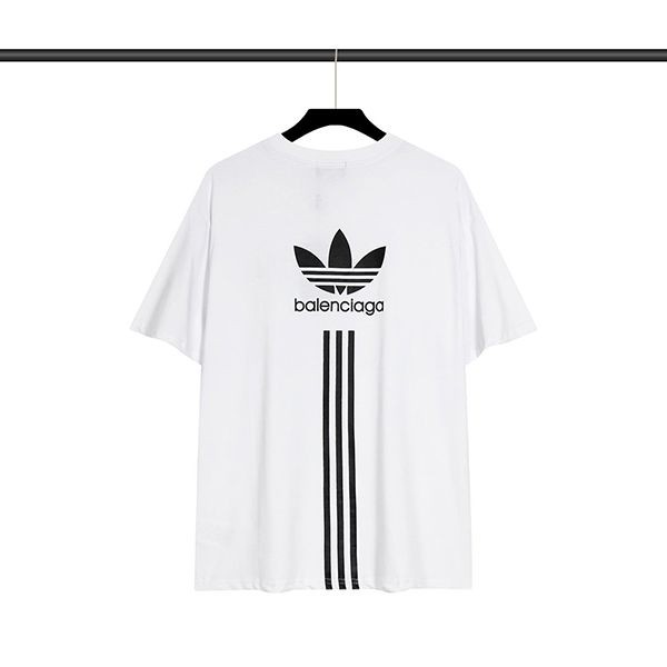 《大人気》バレンシアガ アディダス 偽物 Tシャツ メンズ 2色 bav63815