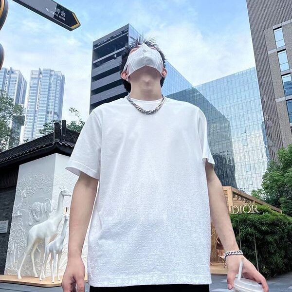 最安値挑戦 ディオール コットン 半袖Tシャツ コピー dei66624