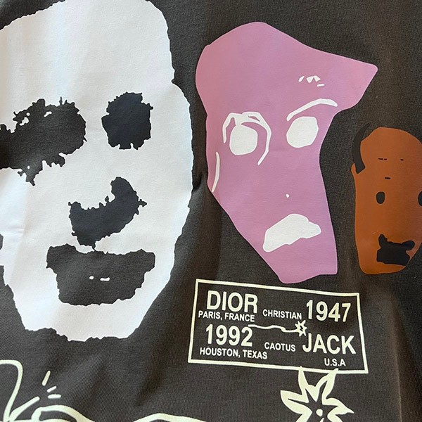 一目惚れ♪カクタス ジャック ディオール 偽物 オーバーサイズ Tシャツ 283J632I0752_C788