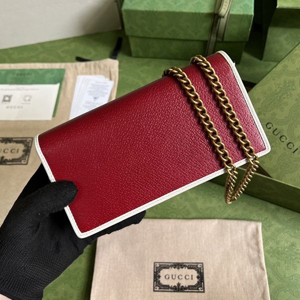 超希少！アディダス×グッチ 偽物 チェーン付き ウォレット ショルダーバッグ 621892 UZ3BG8847