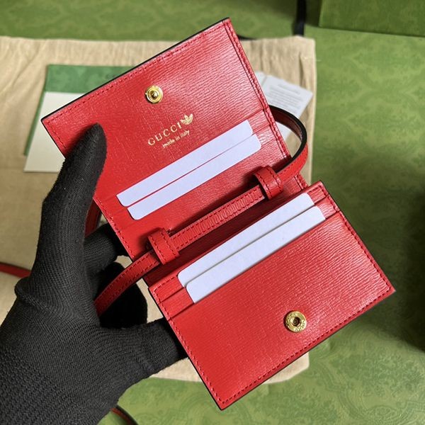 大人気コラボ アディダス×グッチ 偽物 ロゴ入りカードケース ショルダーバッグ 702248UWLBG4169