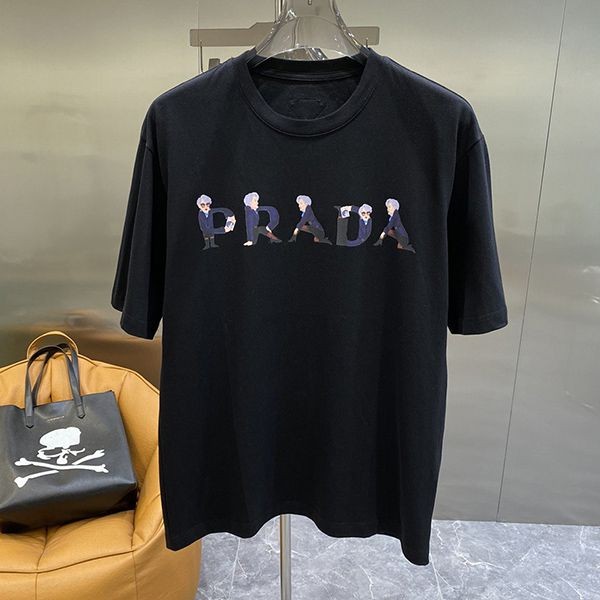 可愛い プラダ☆ロゴ コットンTシャツ 偽物 pum01777