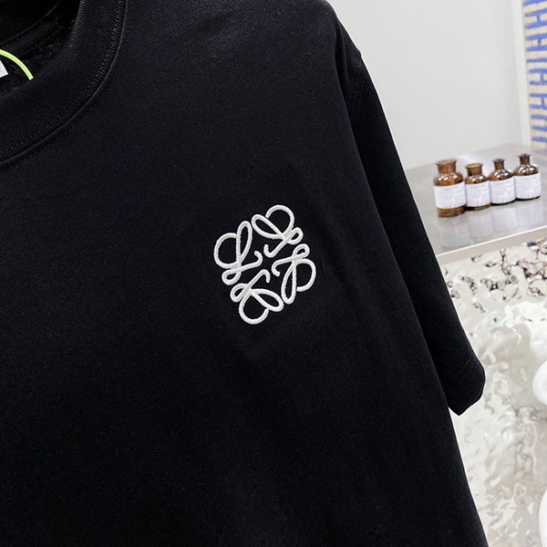 最安値挑戦 ロエベ エンブロイダリー アナグラム Tシャツ 偽物 2色 H526Y22J26
