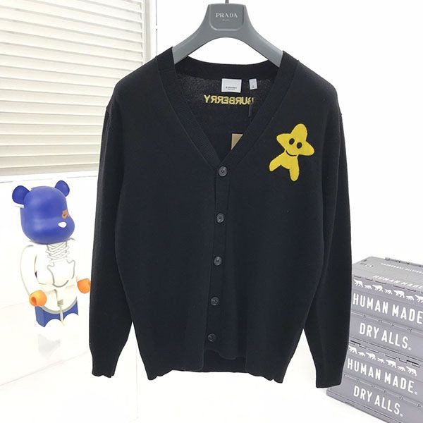 大人気！バーバリー モノグラムウールカシミアカーディガン Bax60724