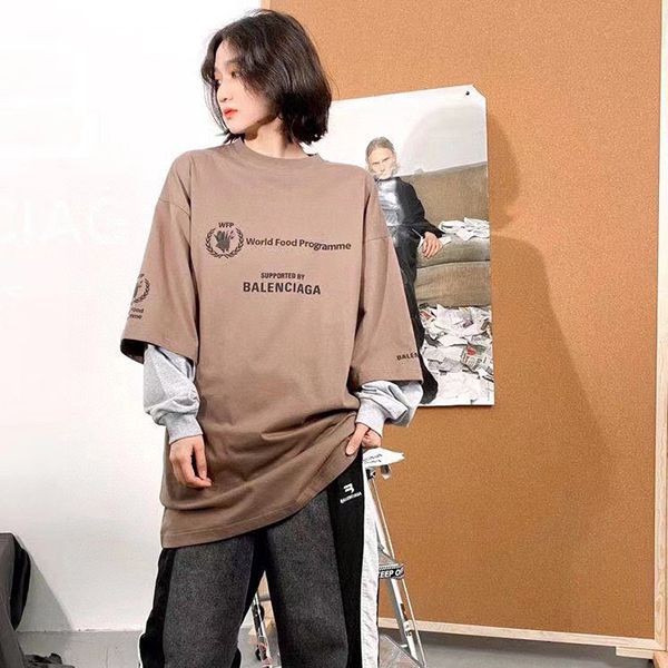 希少色バレンシアガ WFP ダブルスリーブTシャツ 長袖 偽物 6色 698089TMVL21070