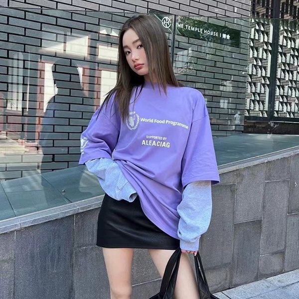 希少色バレンシアガ WFP ダブルスリーブTシャツ 長袖 偽物 6色 698089TMVL21070
