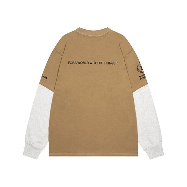 希少色バレンシアガ WFP ダブルスリーブTシャツ 長袖 偽物 6色 698089TMVL21070
