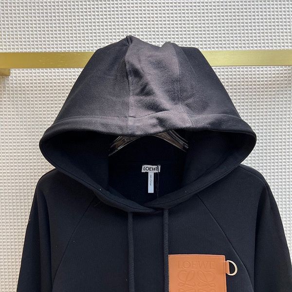 超話題!ロエベ アナグラム クロップド コットン フーディ 偽物 lod63199