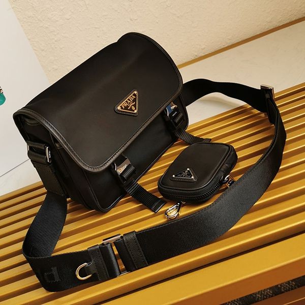 高品質プラダ Re-Nylon x サフィアーノレザー ショルダーバッグ コピー pun61743