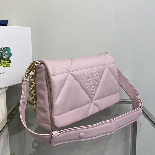 n級品 おすすめプラダ 偽物 パデッドナッパレザー ショルダーバッグ puz72378