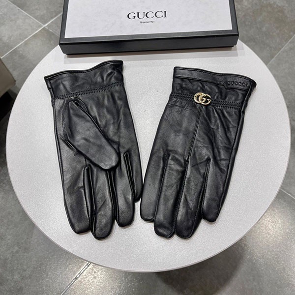 グッチ〔GGマーモント〕レザー グローブ コピー guk47194
