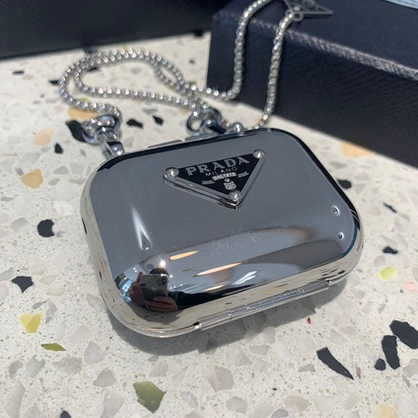 大人気!プラダ airpods ケース イヤホンケース コピー メッキ 光沢感 pui66880