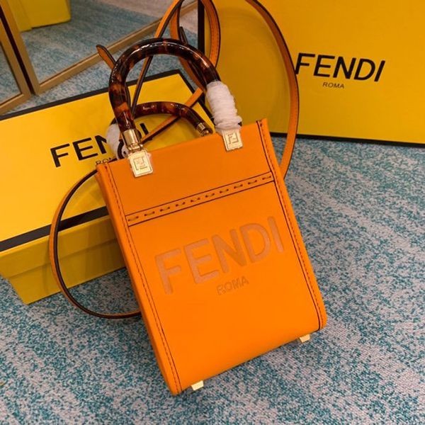 フェンディ レディース サンシャイン ショッパー 偽物 ミニバッグ fey30862