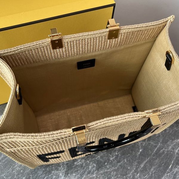 すぐ届く フェンディ ミディアム サンシャイン コピー ラフィア バッグ かご feo55720