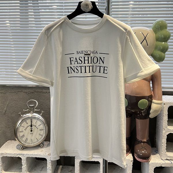 激安価格！バレンシアガ ロゴ コットン Tシャツ スーパーコピー 2色 bav33618