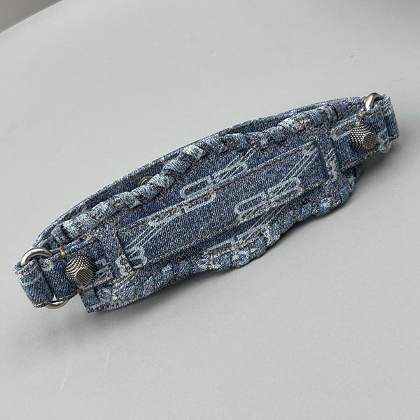 使い勝手良しバレンシアガ BBモノグラム デニム ハンドバッグ 偽物 bai78766