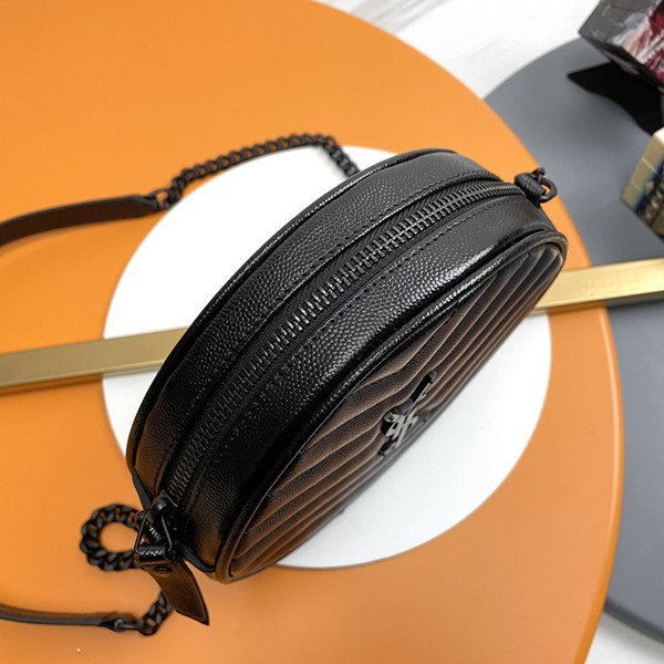 サンローラン VINYLEヴィニル 偽物 ミニバッグ 丸 お洒落に♪ Sac47981