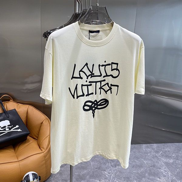 新デザインルイヴィトン スーパーコピー プリントTシャツ 2色 vua63556