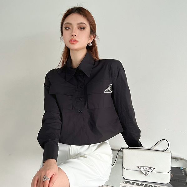 お洒落 プラダ Re-Nylon ギャバジン シャツ 偽物 フード付き puf25389