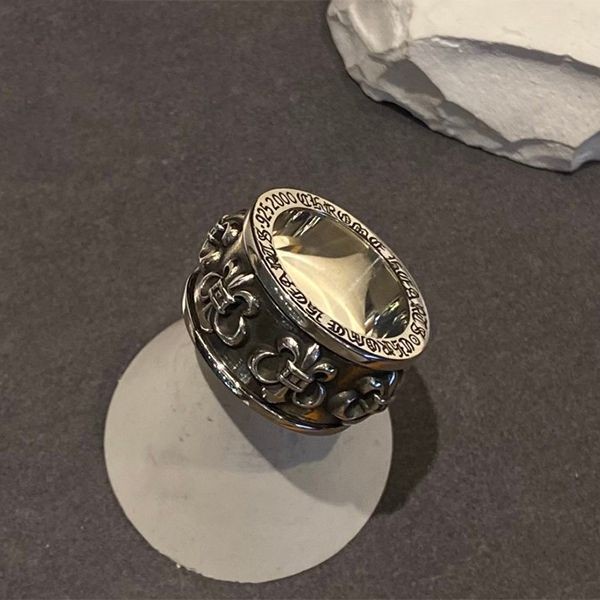 追跡付 クロムハーツ BSフレア FLEUR SPINNER RING スピナー リング Kus11776