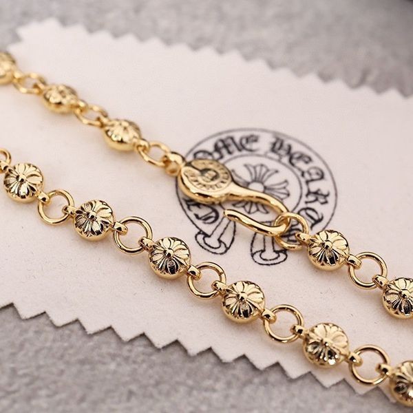 クロムハーツ 22K Gold ペーパーチェーン コピー ネックレス Kui84681