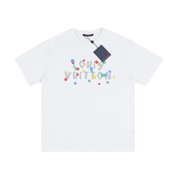 ルイヴィトン 草間彌生 偽物 ロゴ Tシャツ vum00260
