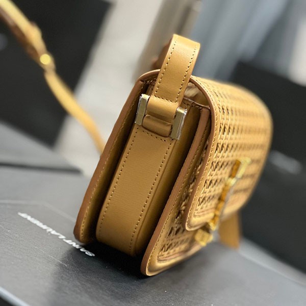 サンローラン ソルフェリーノ box 偽物 ウィッカー ショルダーバッグ Sac07398