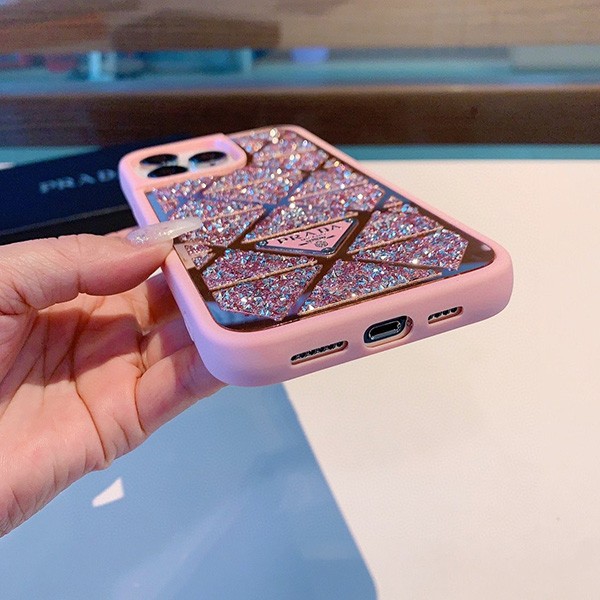 プラダ◆クリスタル スマホケース コピー iPhone14Pro/14ProMax pui64480