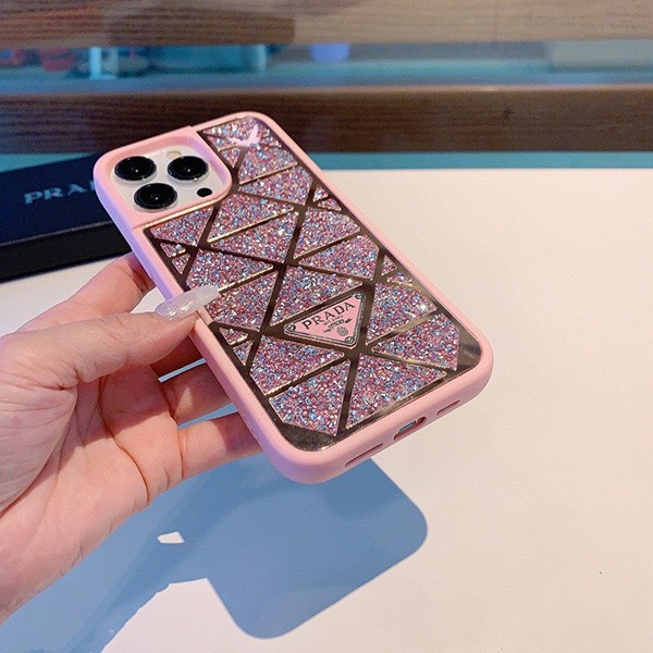 プラダ◆クリスタル スマホケース コピー iPhone14Pro/14ProMax pui64480