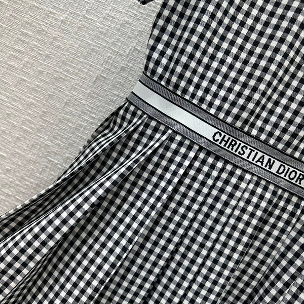 すぐ届く ディオール 偽物 ギンガムチェック ミニワンピ-ス dej79586