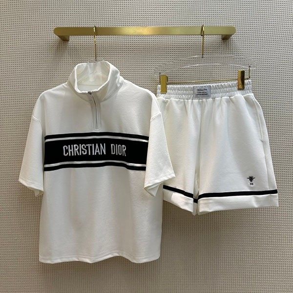 ディオール コピー ロゴプリントTシャツ&ショートパンツ dew25094