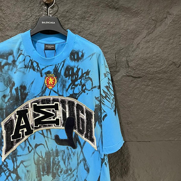 新作/バレンシアガ 偽物☆ Skater Tシャツ オーバーサイズ ヴィンテージ 2色 bab63357